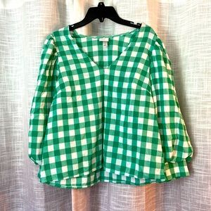 Super fun checkered summer top